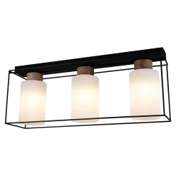 Lampa sufitowa czarno-biała GRETTER 3