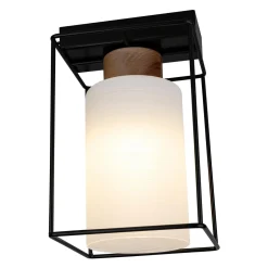 Lampa sufitowa czarno-biała GRETTER