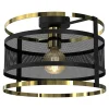 Lampa sufitowa czarno-złota RIM