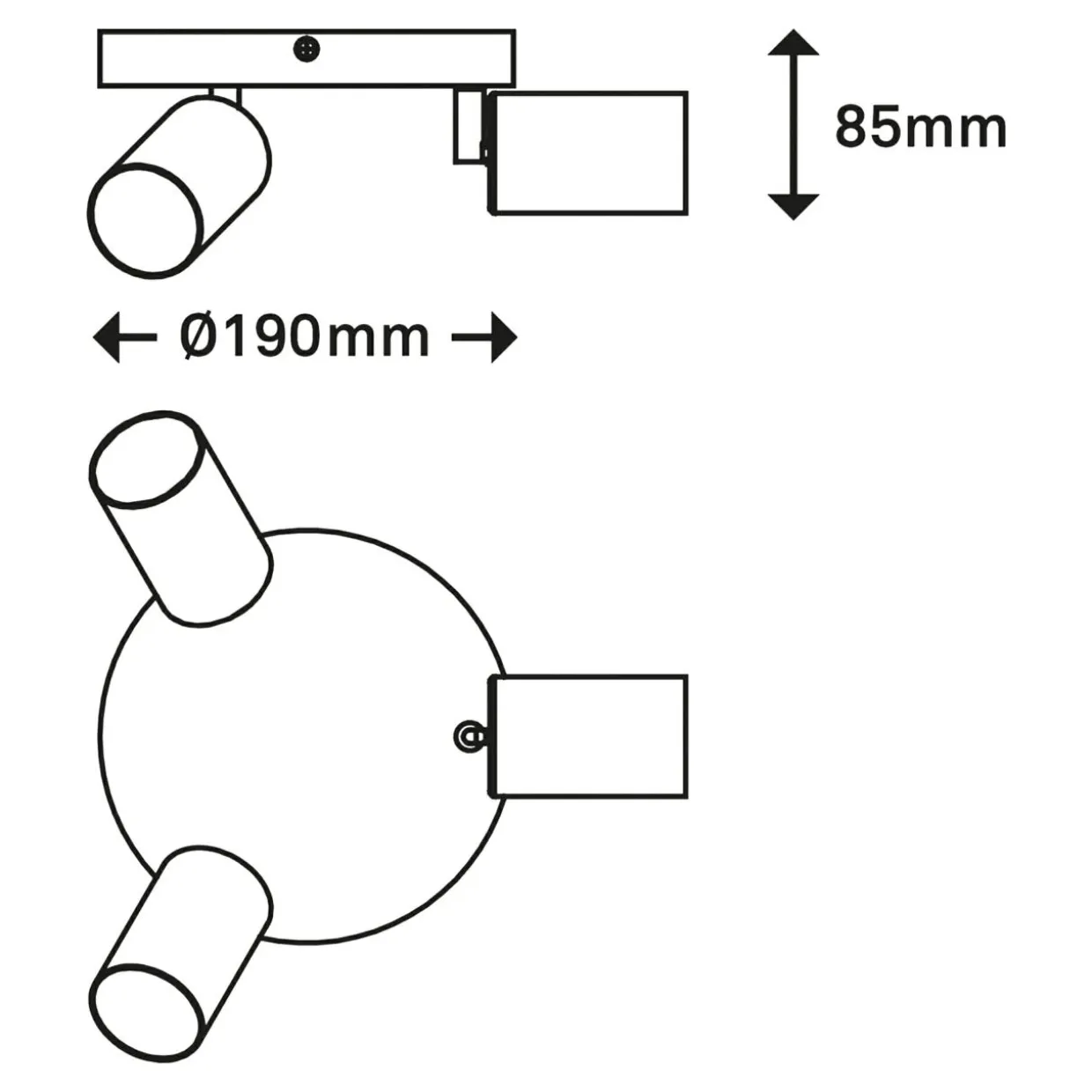 Lampa sufitowa drewniana podstawa czarna VINTAGE III