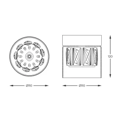Lampa sufitowa GEM C0389-01A-F7AC