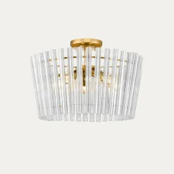 Lampa sufitowa glamour złota BACH 41 cm