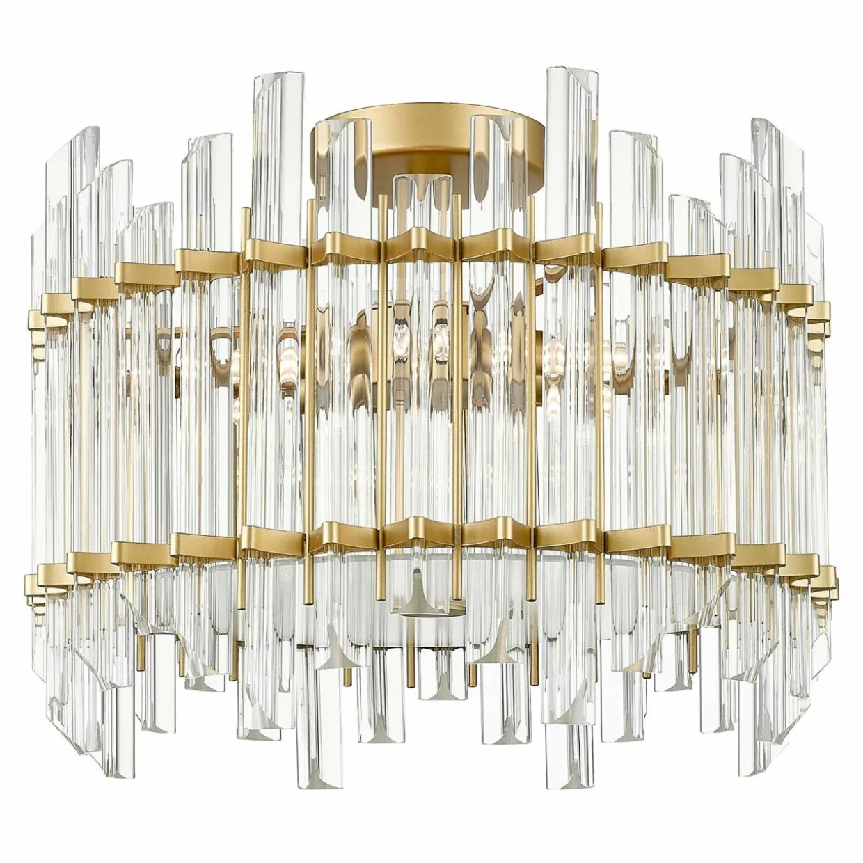 Lampa sufitowa glamour złota ALEXANDRIA