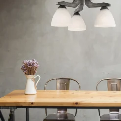 Lampa sufitowa grafitowo-biała ADRIANO 3