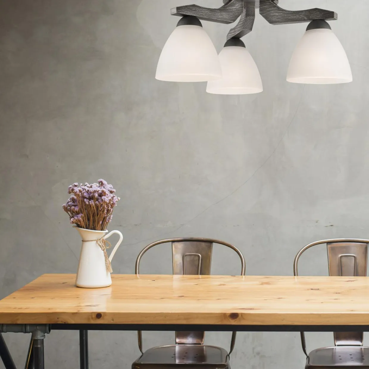 Lampa sufitowa grafitowo-biała ADRIANO 3