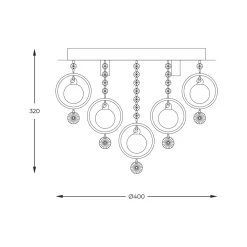 Lampa sufitowa GRESSA 19031-M