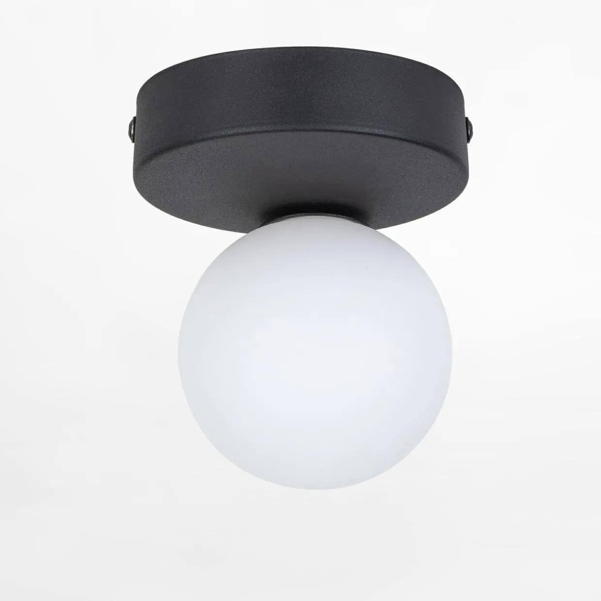 Lampa sufitowa kula czarna BIANCA