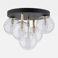 Lampa sufitowa kule czarno-złota NILOS 5