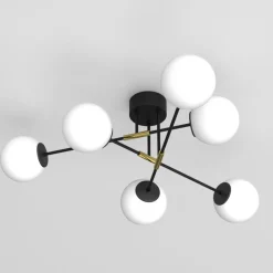 Lampa sufitowa kule czarno-złoty GLAME 6