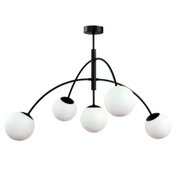 Lampa sufitowa kule czarna VOLTA 5