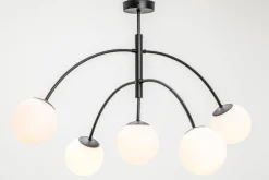 Lampa sufitowa kule czarna VOLTA 5