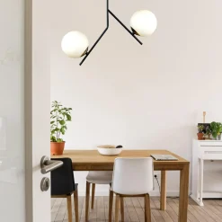 Lampa sufitowa kule czarno-złota COSMO 2