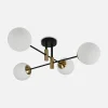 Lampa sufitowa kule czarno-złota DORADO 4