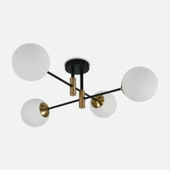 Lampa sufitowa kule czarno-złota DORADO 4