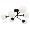 Lampa sufitowa kule czarno-biała RICO 6