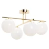 Lampa sufitowa kule 4-punktowa złota AURORA