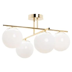 Lampa sufitowa kule 4-punktowa złota AURORA