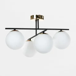 Lampa sufitowa kule 4-punktowa czarno-złota AURORA