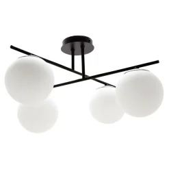 Lampa sufitowa kule 4-punktowa czarna AURORA