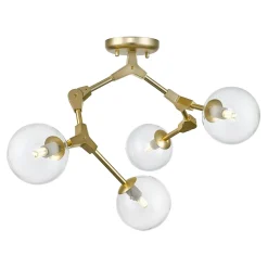 Lampa sufitowa kule złota DEIMOS