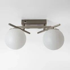 Lampa sufitowa LED 2 klosze kule NEBULA