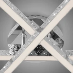 Lampa sufitowa LED brokat chrom REY 40 cm