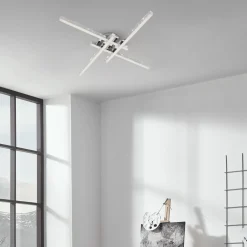 Lampa sufitowa LED brokat chrom REY 60 cm