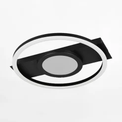 Lampa sufitowa LED czarna WHEELER