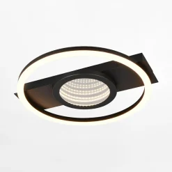 Lampa sufitowa LED czarna WHEELER