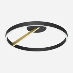 Lampa sufitowa LED czarna MALU z pilotem