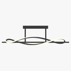 Lampa sufitowa LED czarna DOMENICO