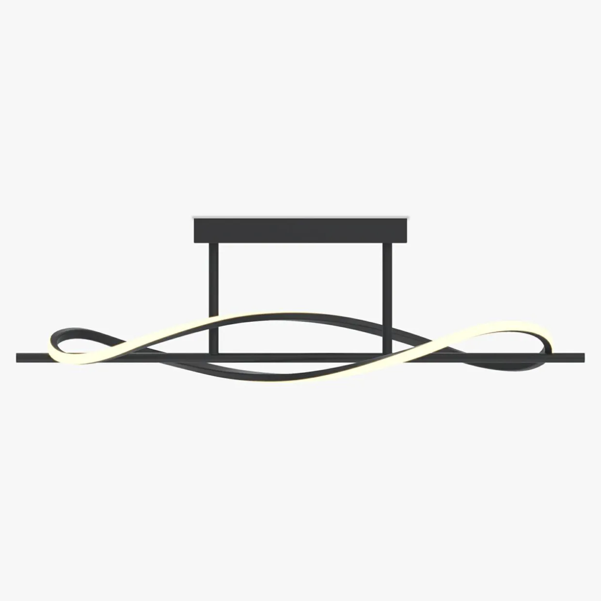 Lampa sufitowa LED czarna DOMENICO