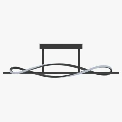 Lampa sufitowa LED czarna DOMENICO