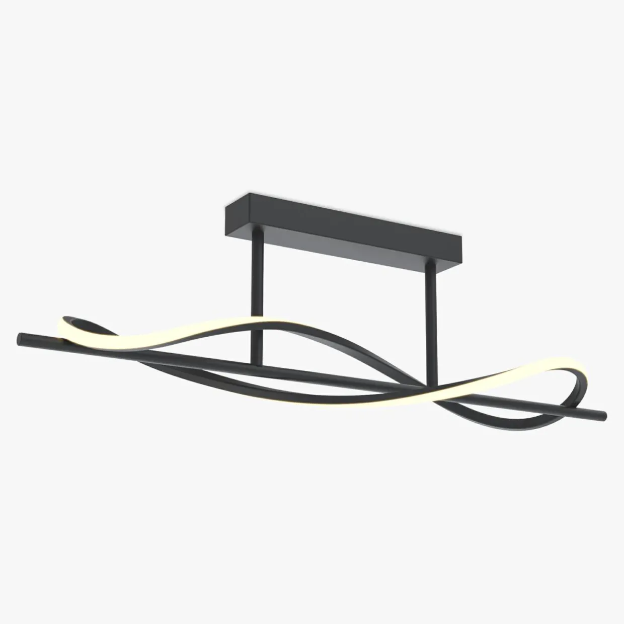 Lampa sufitowa LED czarna DOMENICO