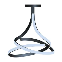 Lampa sufitowa LED czarna VISO 60 cm