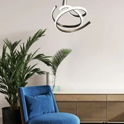 Lampa sufitowa LED czarna VISO 60 cm