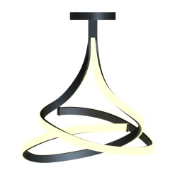 Lampa sufitowa LED czarna VISO 60 cm