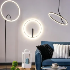 Lampa sufitowa LED czarna CORIT 58,5 cm