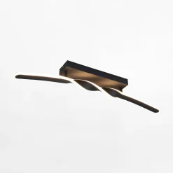 Lampa sufitowa LED czarna GINKO