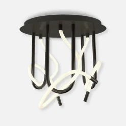 Lampa sufitowa LED czarna BALBO 50 cm