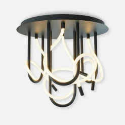 Lampa sufitowa LED czarna BALBO 50 cm