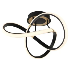 Lampa sufitowa LED INDIGO czarno-złota