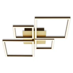 Lampa sufitowa LED obrotowa złoto brązowa FRAME 75 cm