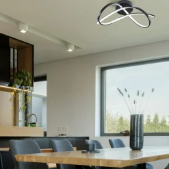 Lampa sufitowa LED PAUL czarna