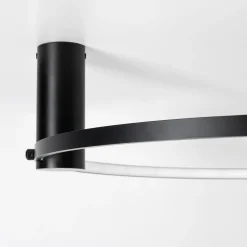 Lampa sufitowa LED pierścieniowa czarna HORIK 60 cm
