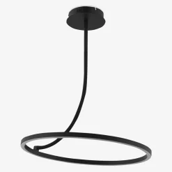 Lampa sufitowa LED pierścieniowa czarna CORIT