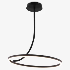 Lampa sufitowa LED pierścieniowa czarna CORIT