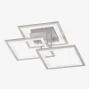 Lampa sufitowa LED ramka srebrna MODESTO