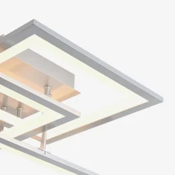 Lampa sufitowa LED ramka srebrna MODESTO