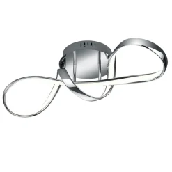 Lampa sufitowa LED srebrna PERUGIA 60 cm
